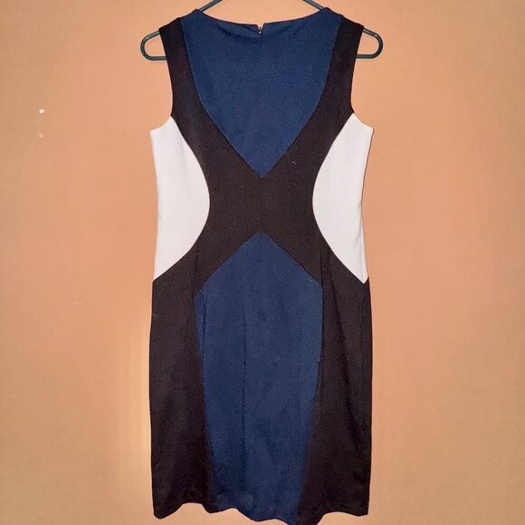 Ann Taylor Loft Colorblock Sheath Dress - Size 6P - Picture 1 of 7